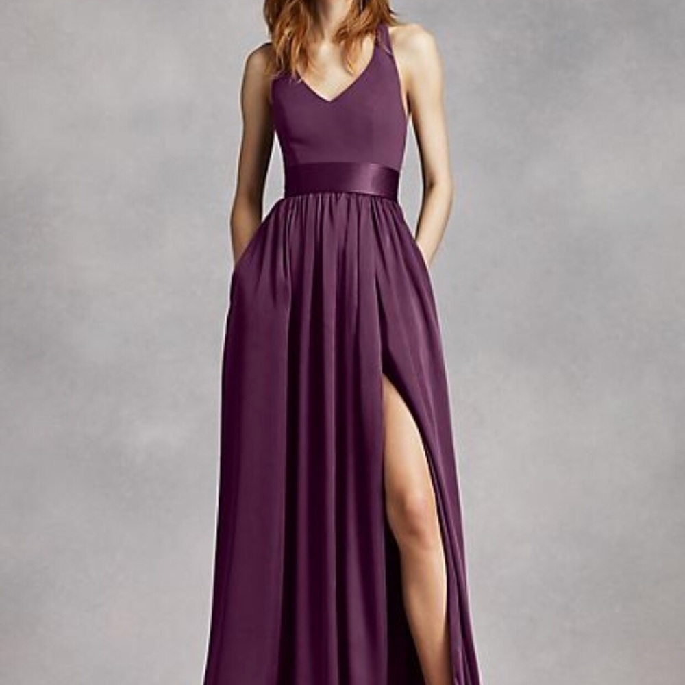 Vera Wang Bridesmaids dress in Plum.